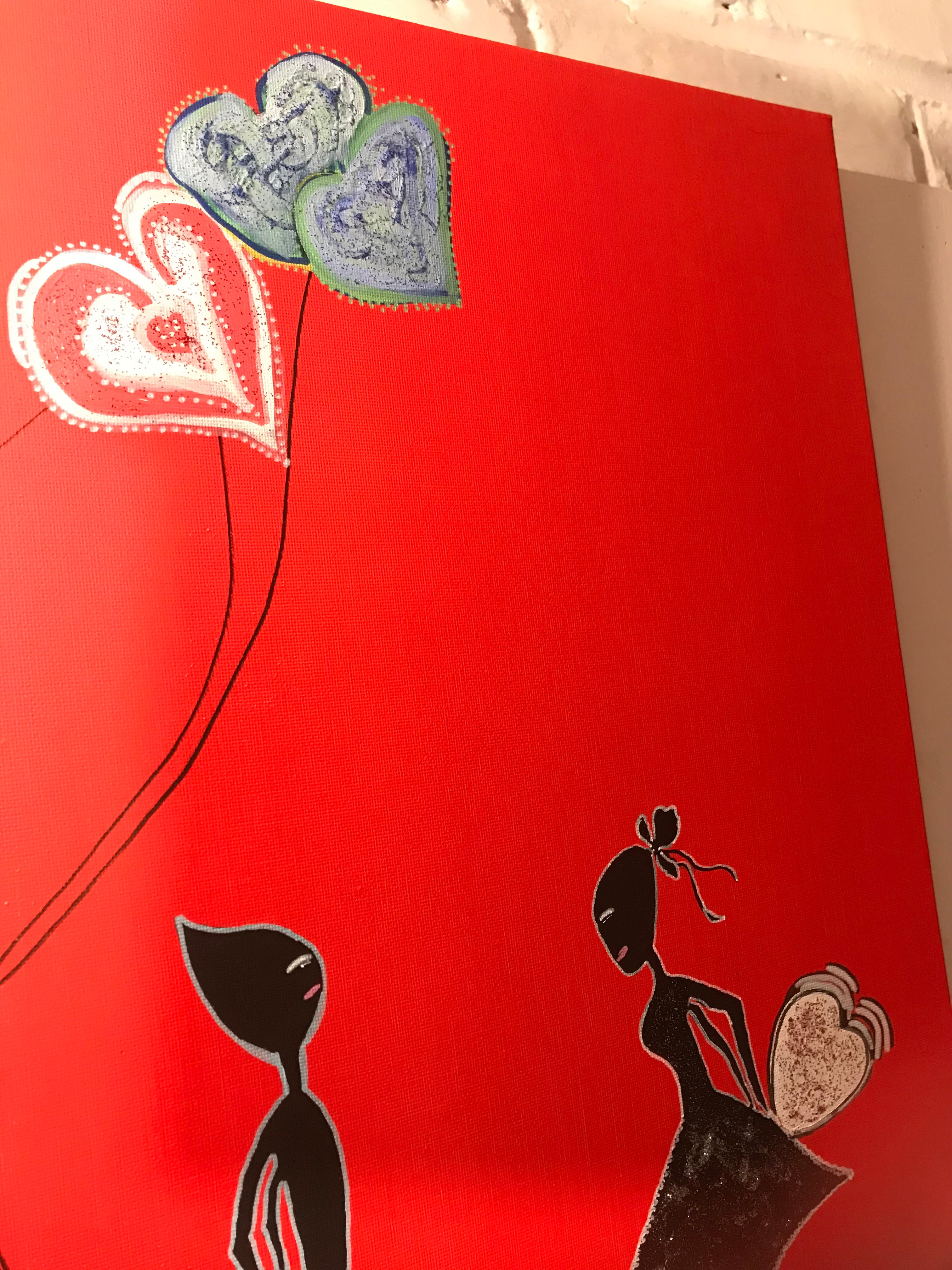 The Lovers -Oeuvre originale Saint -Valentin -Signée par l’Artiste