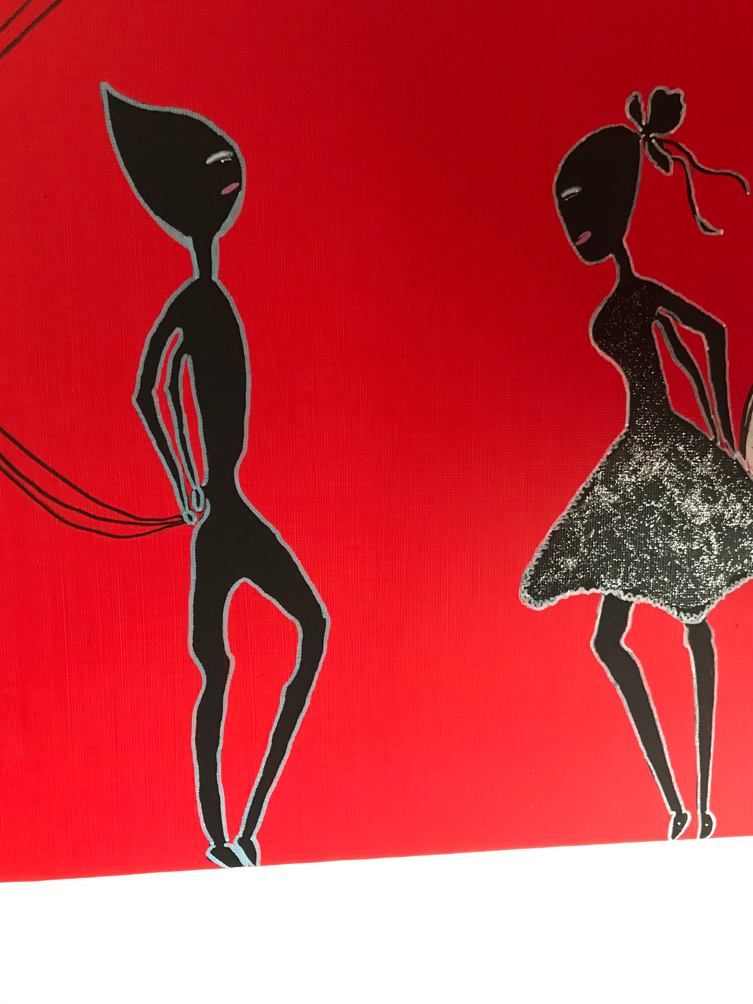 The Lovers -Oeuvre originale Saint -Valentin -Signée par l’Artiste