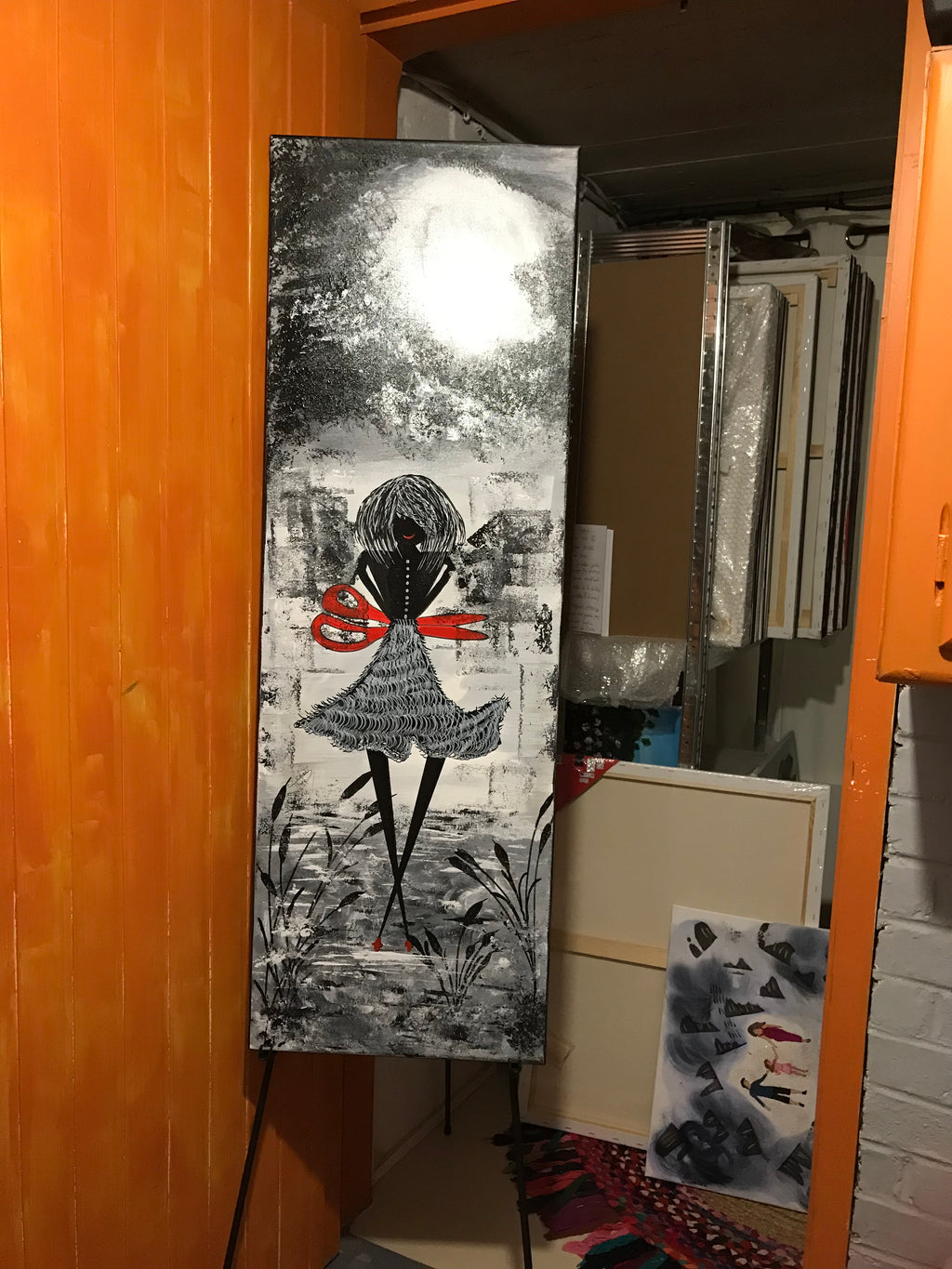 LA FEMME AUX CISEAUX ✂️ - Oeuvre originale vendue