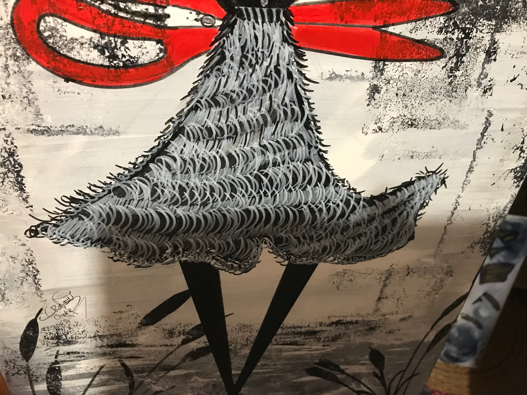 LA FEMME AUX CISEAUX ✂️ - Oeuvre originale vendue